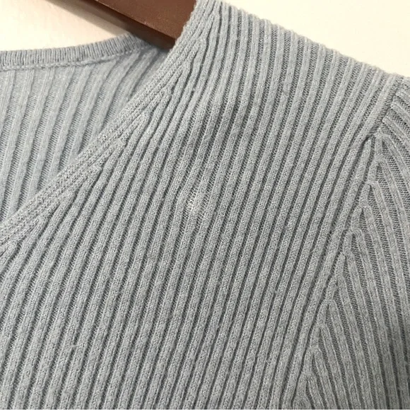 Blue Ribbed Top - Picture 3 of 4